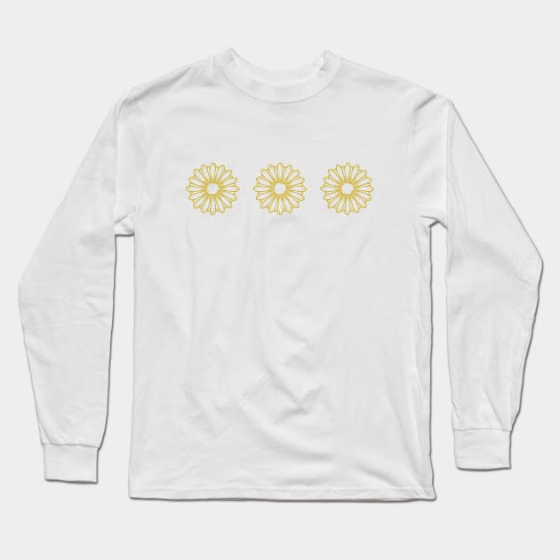 daisy flower Long Sleeve T-Shirt by theDK9